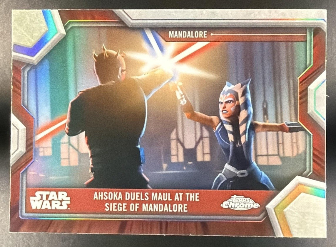 2025 Topps Star Wars Hyperspace Ahsoka Duels Maul At The Siege Of Mandalore
