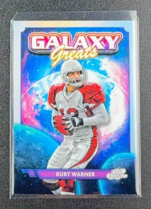 KURT WARNER 2024 TOPPS COSMIC CHROME #GG-1 GALAXY GREATS CARDINALS