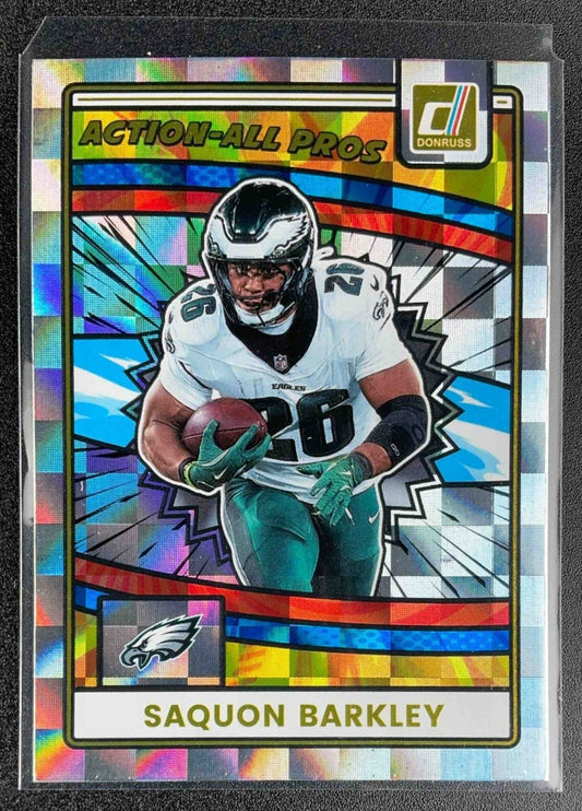 SAQUON BARKLEY 2025 PANINI DONRUSS #AAP-SBA ACTION ALL-PROS EAGLES