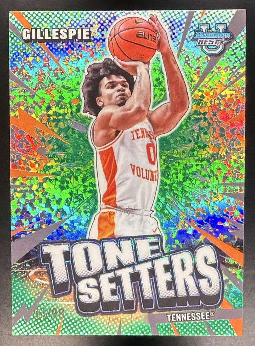 2025 Bowman Best Ja'Kobi Gillespie Tone Setters Green Mini-Diamond /99