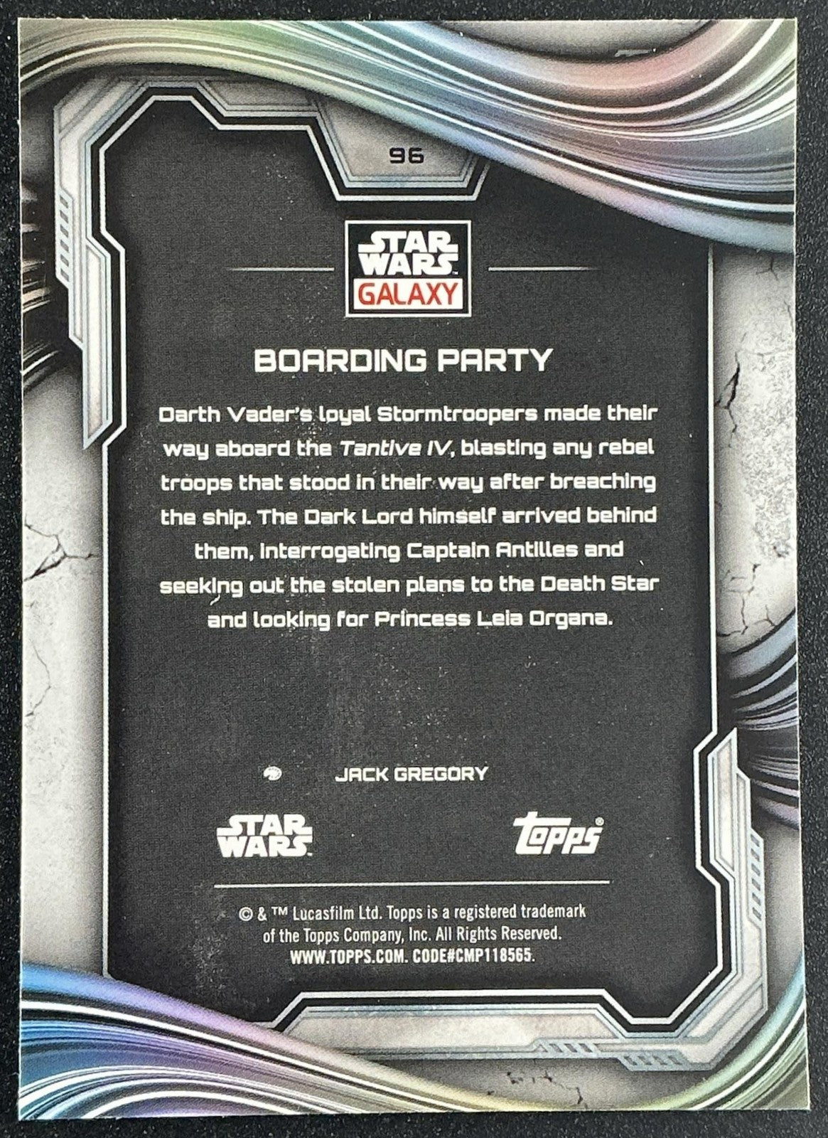 BOARDING PARTY 2025 TOPPS CHROME STAR WARS GALAXY #96