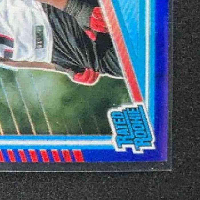 2025 Panini Donruss Optic James Pearce Jr. #240 Rated Rookie Blue Hyper Prizm
