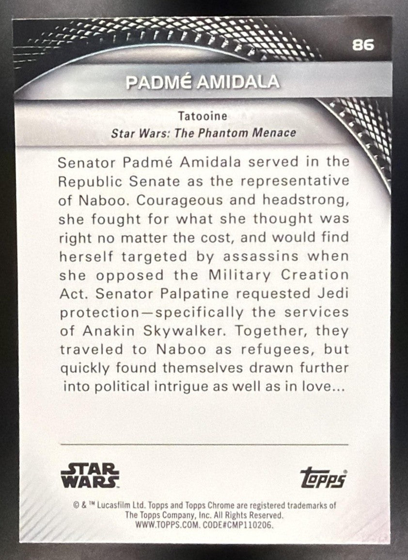 PADME AMIDALA 2025 TOPPS STAR WARS HYPERSPACE #86