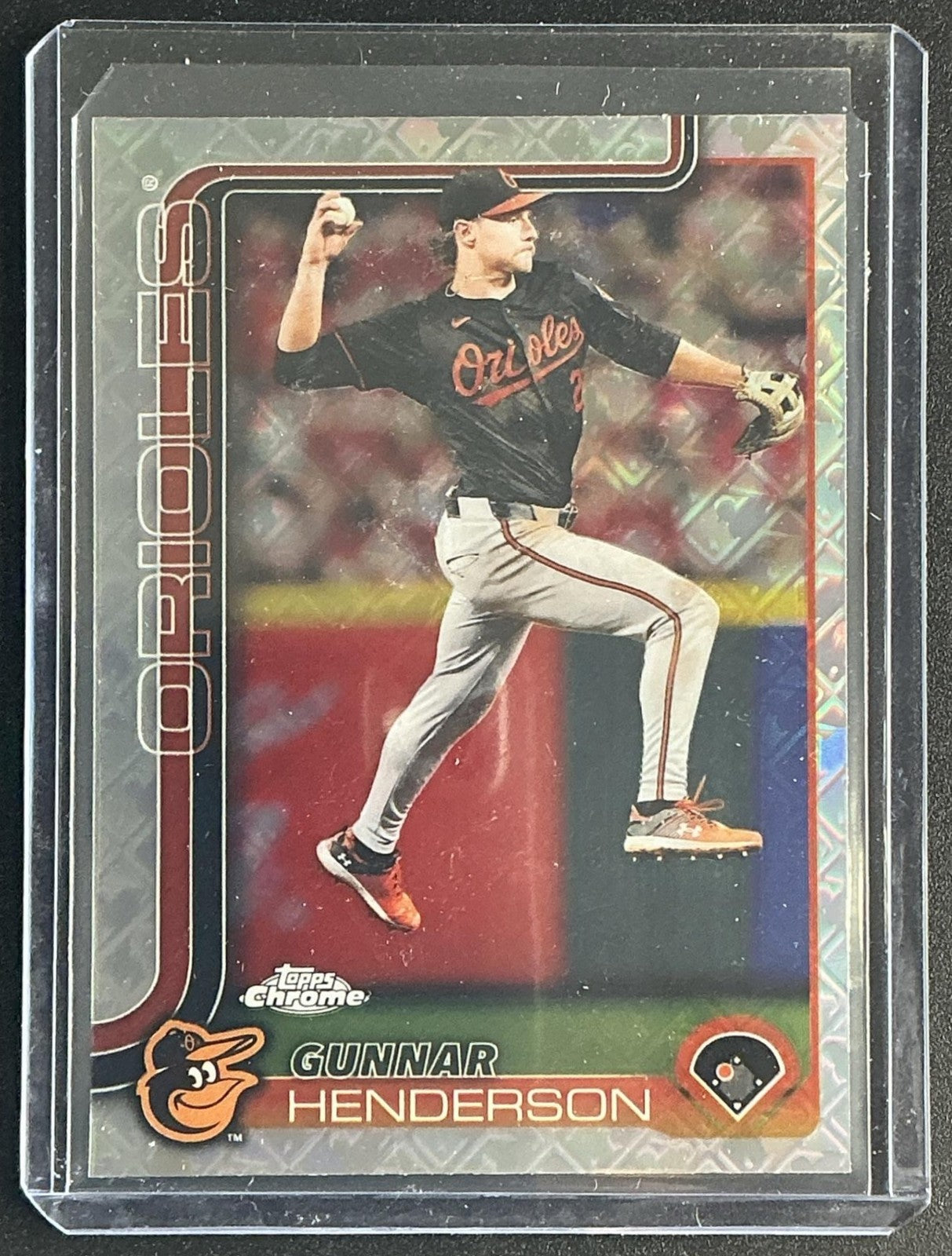 GUNNAR HENDERSON 2025 TOPPS CHROME LOGOFRACTOR #213 ORIOLES