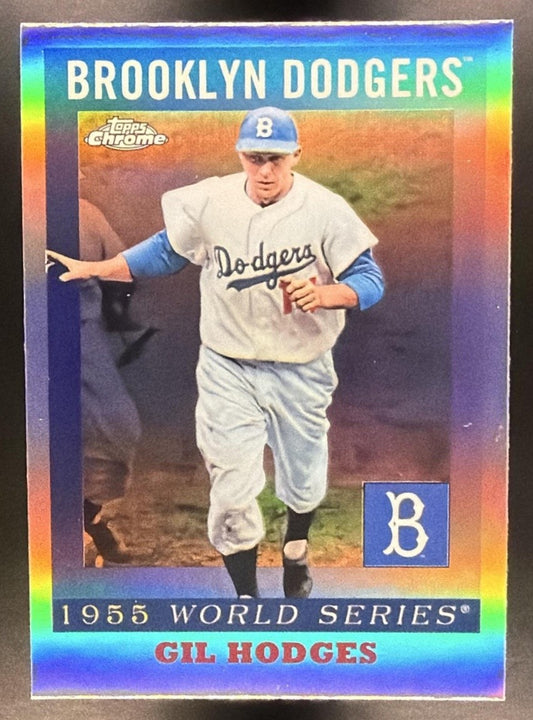 2025 Topps Chrome Platinum Anniversary Gil Hodges #55WS-5 1955 World Series