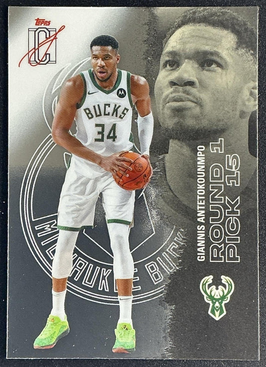 GIANNIS ANTETOKOUNMPO 2025-26 TOPPS SIGNATURE CLASS #56 CHROME VETERAN BUCKS