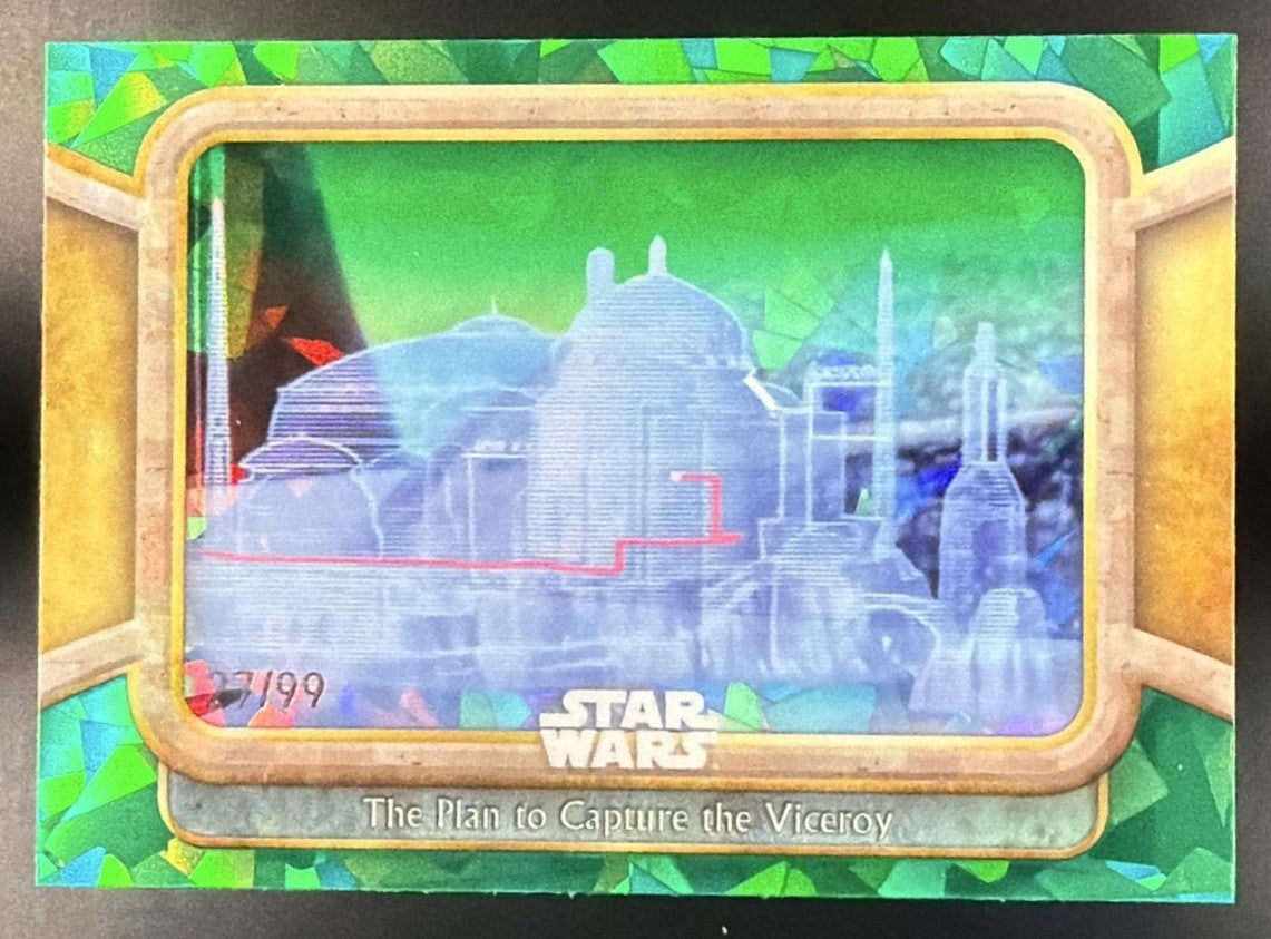 2024 Topps Chrome Sapphire Star Wars Plan to Capture the Viceroy #72 Green /99