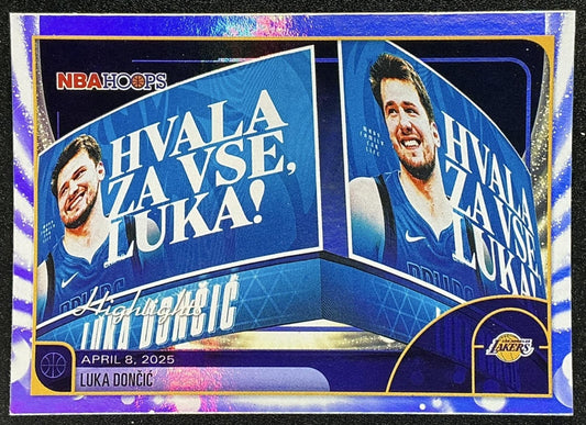 LUKA DONCIC 2025-26 TOPPS HOOPS #269 RAINBOW FOIL SEASON HIGHLIGHT LAKERS