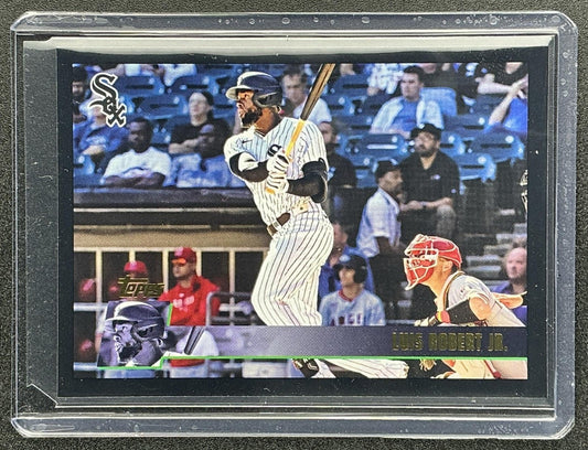 LUIS ROBERT JR. 2025 TOPPS ARCHIVES #146 1996 DESIGN BLACK FOILBOARD WHITE SOX