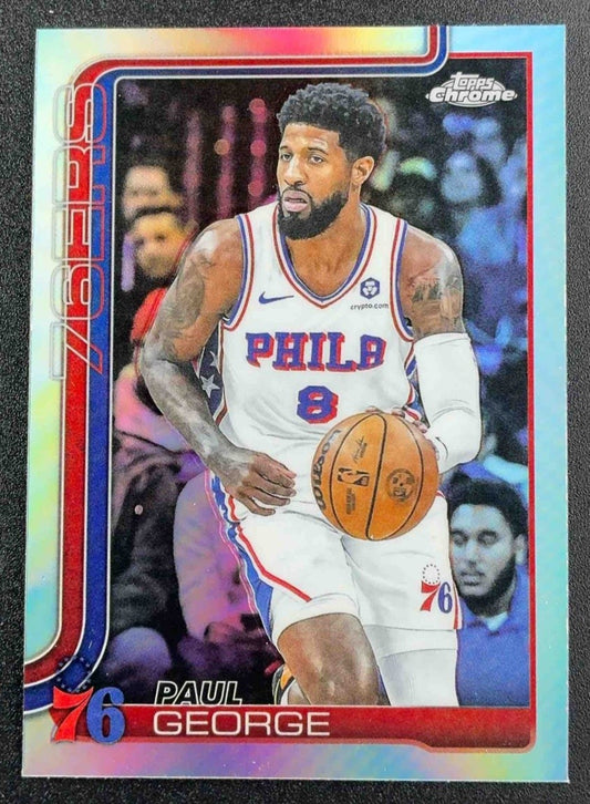 PAUL GEORGE 2025-26 TOPPS CHROME #171 REFRACTOR 76ERS