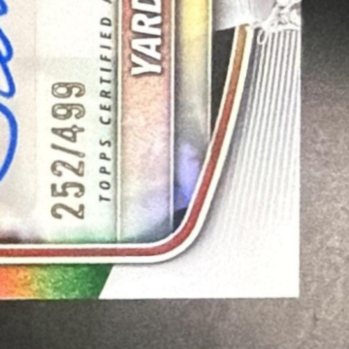 2025 Bowman Yarden Garzon #CPA-YG Chrome Auto Refractor /499 1st Prospect
