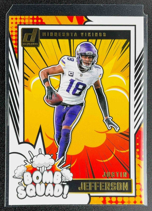 JUSTIN JEFFERSON 2024 PANINI DONRUSS #20 BOMB SQUAD VIKINGS