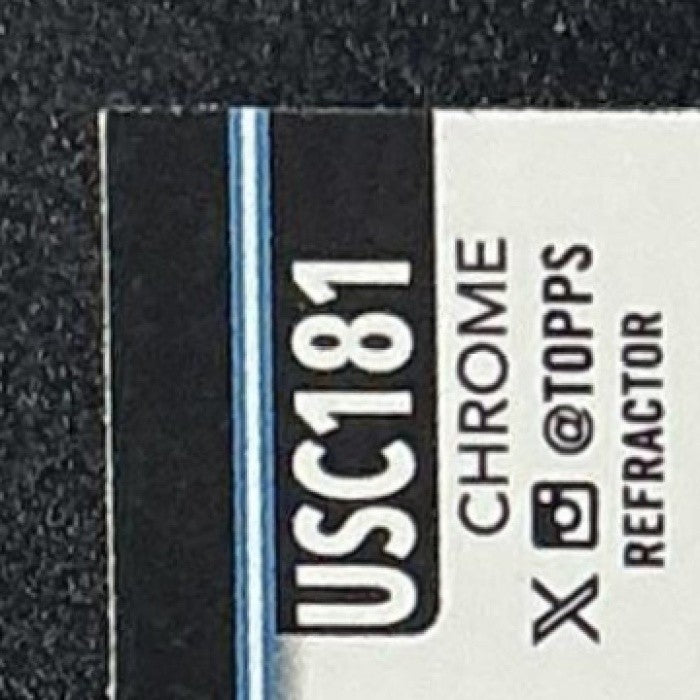 CADE GIBSON 2025 TOPPS CHROME UPDATE #USC181 REFRACTOR RC MARLINS