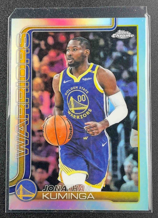 JONATHAN KUMINGA 2025-26 TOPPS CHROME #211 REFRACTOR WARRIORS