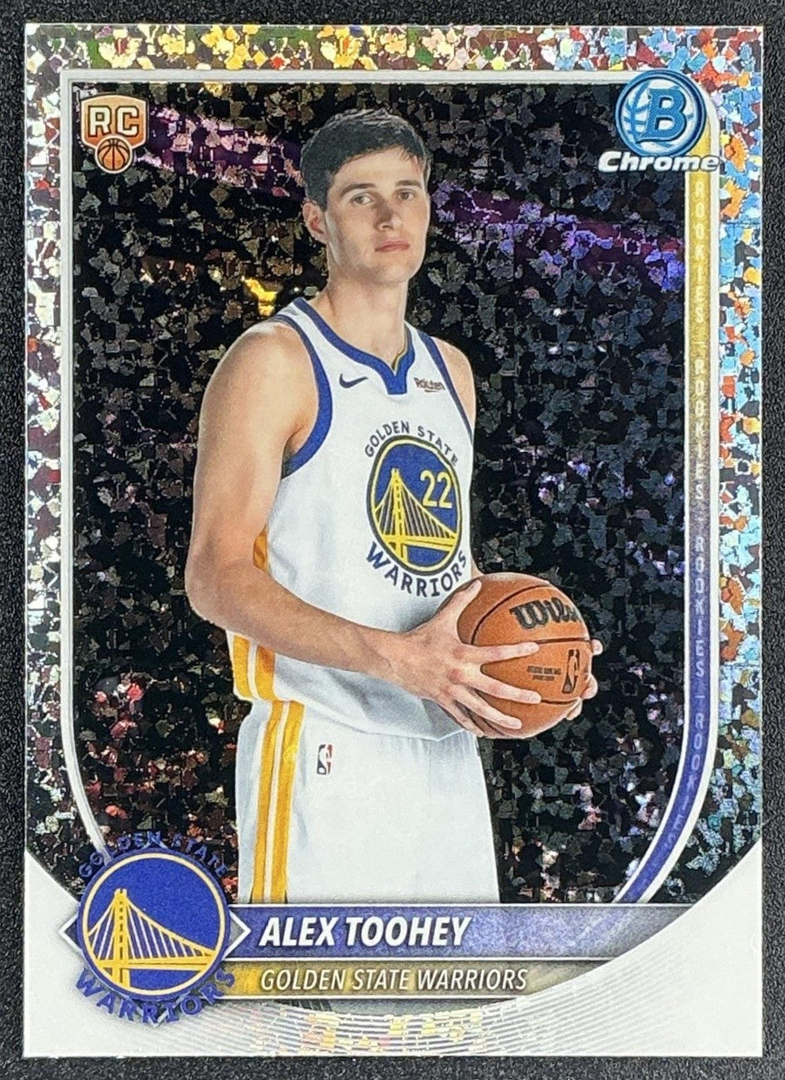 ALEX TOOHEY 2025-26 BOWMAN #BCV-48 CHROME MINI DIAMOND REFRACTOR RC WARRIORS