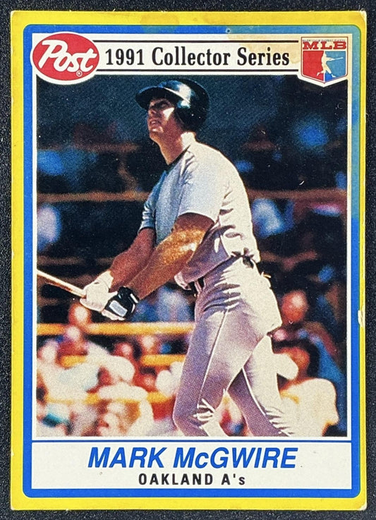 MARK MCGWIRE 1991 POST #2 ATHLETICS