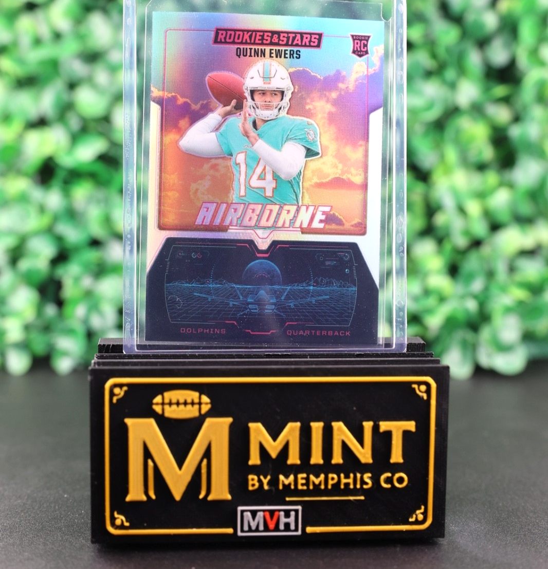 QUINN EWERS 2025 PANINI ROOKIES & STARS  AIRBORNE #11 SILVER RC DOLPHINS