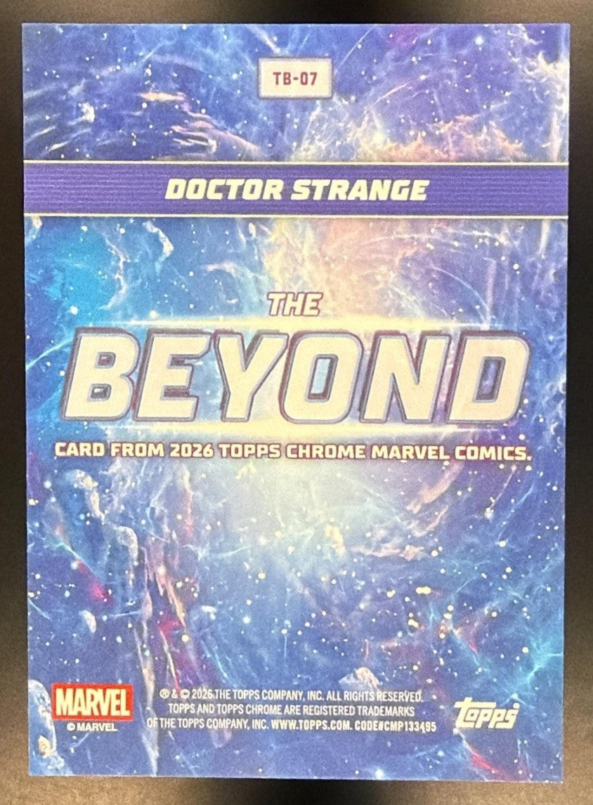 DOCTOR STRANGE 2026 TOPPS CHROME MARVEL COMICS #TB-07 THE BEYOND