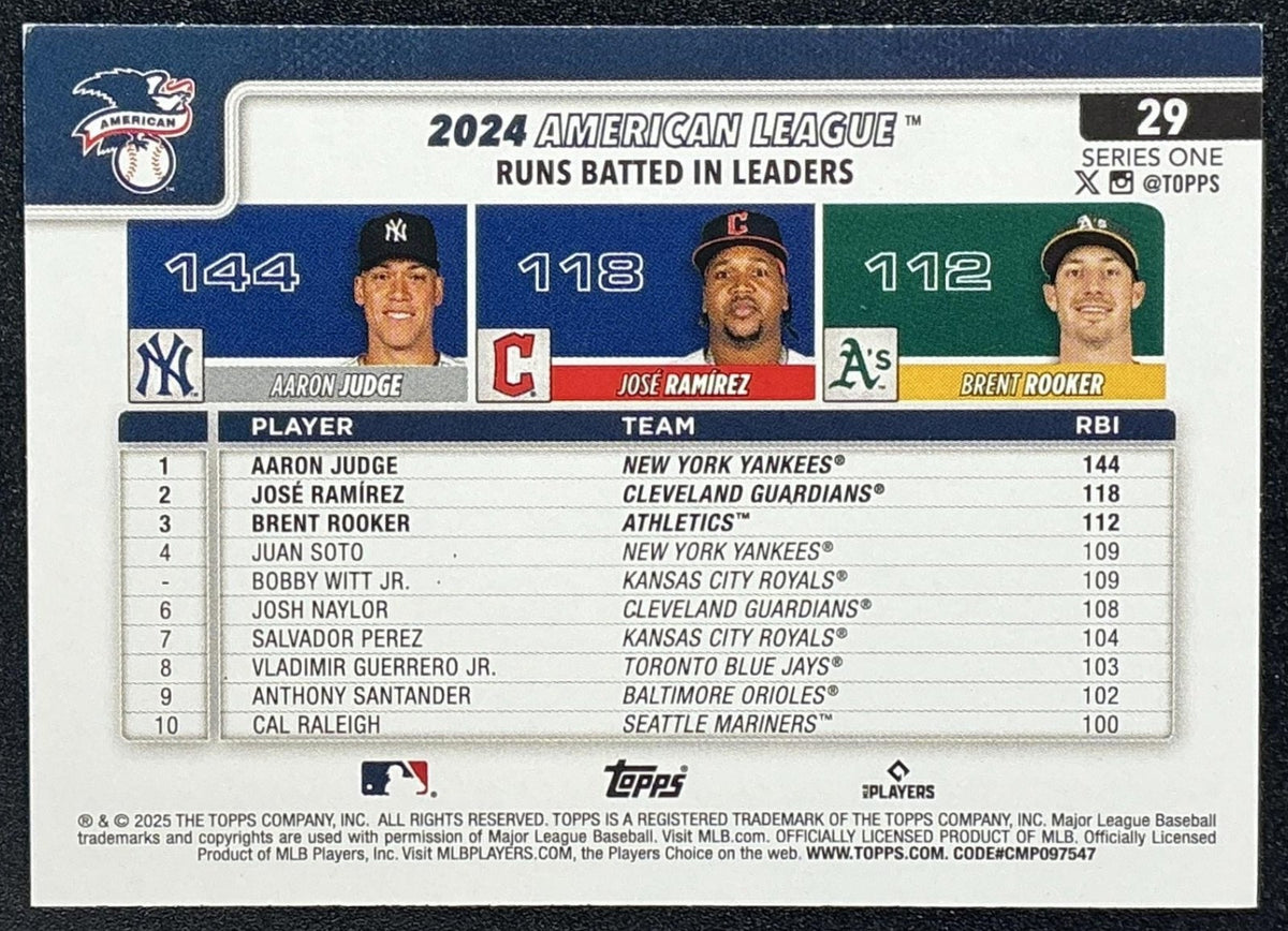 BOBBY WITT JR. 2025 TOPPS #100 ROYALS