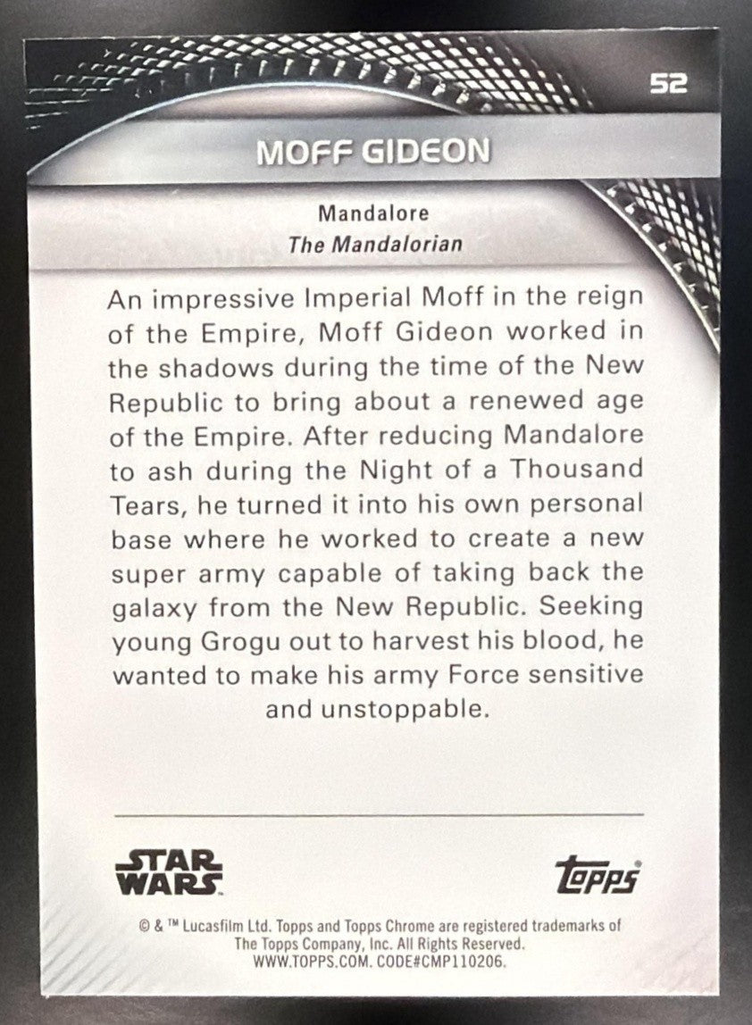 MOFF GIDEON 2025 TOPPS STAR WARS HYPERSPACE #52