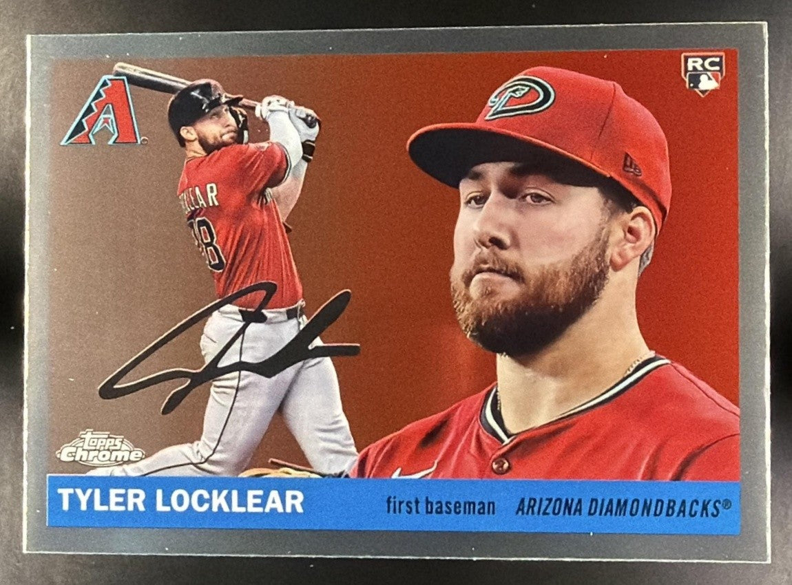 TYLER LOCKLEAR 2025 TOPPS CHROME PLATINUM ANNIVERSARY #373 RC DIAMONDBACKS