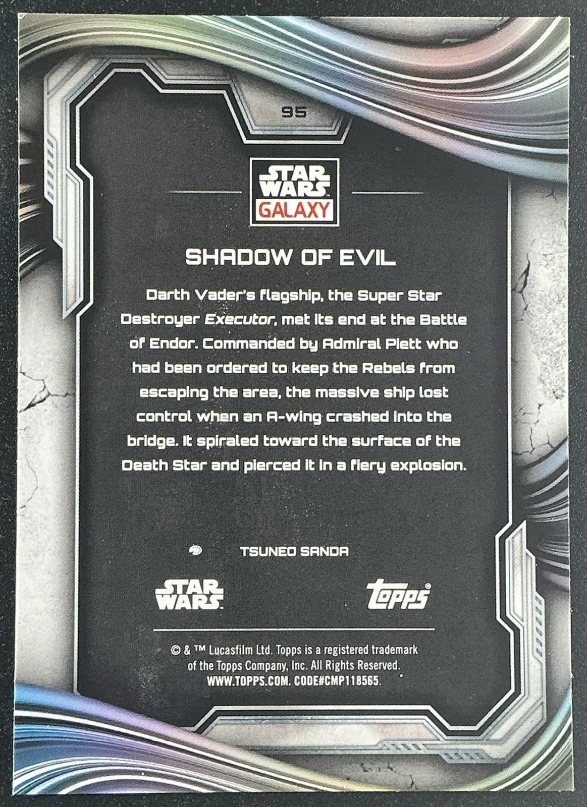 SHADOW OF EVIL 2025 TOPPS CHROME STAR WARS GALAXY #95