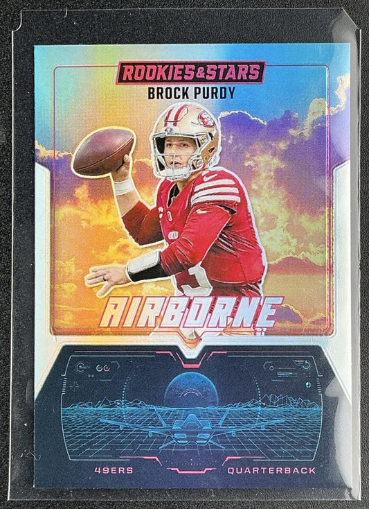 BROCK PURDY 2025 PANINI ROOKIES & STARS #21 AIRBORNE SILVER 49ERS