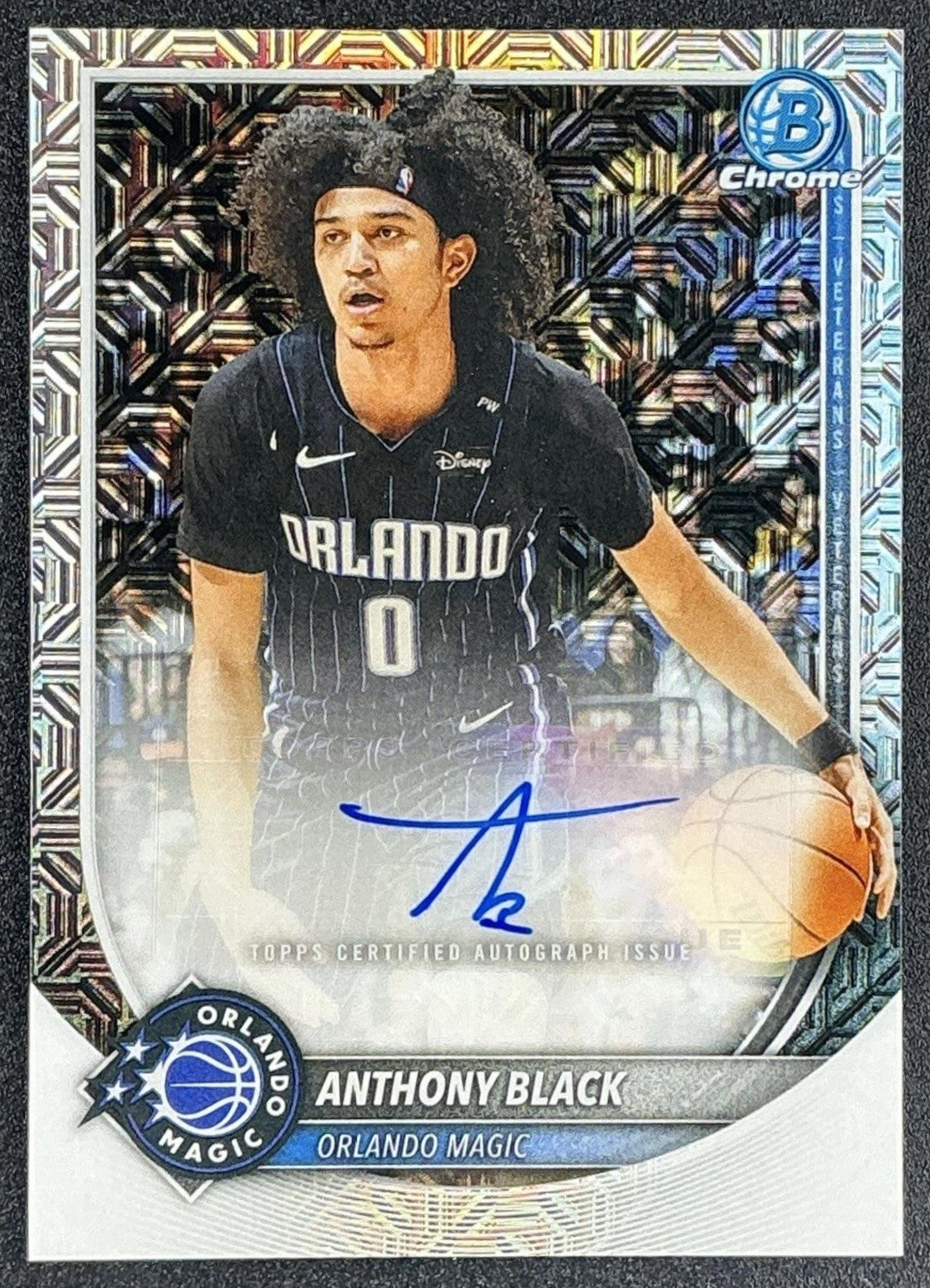 ANTHONY BLACK 2025-26 BOWMAN #BCA-AR CHROME AUTO MOJO REFRACTOR MAGIC