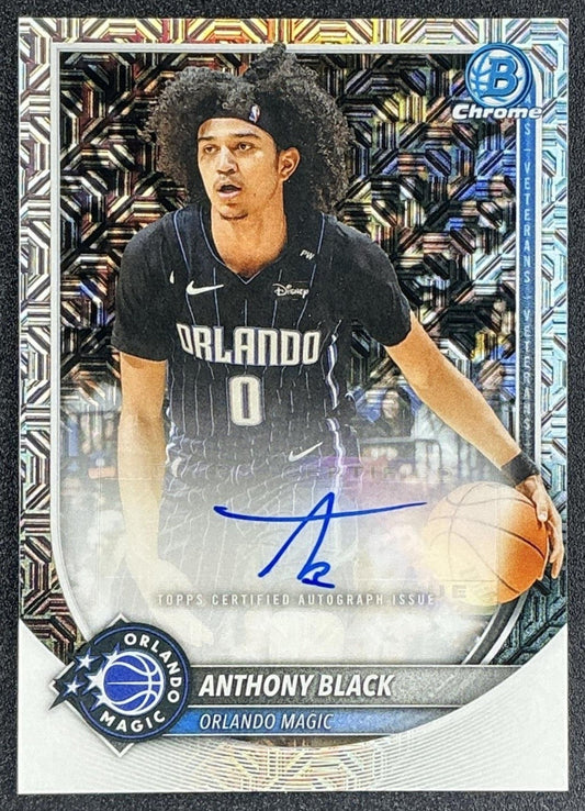 ANTHONY BLACK 2025-26 BOWMAN #BCA-AR CHROME AUTO MOJO REFRACTOR MAGIC