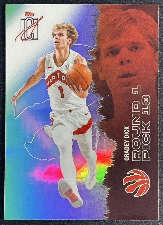 GRADEY DICK 2025-26 TOPPS SIGNATURE CLASS #6 CHROME VETERAN REFRACTOR RAPTORS