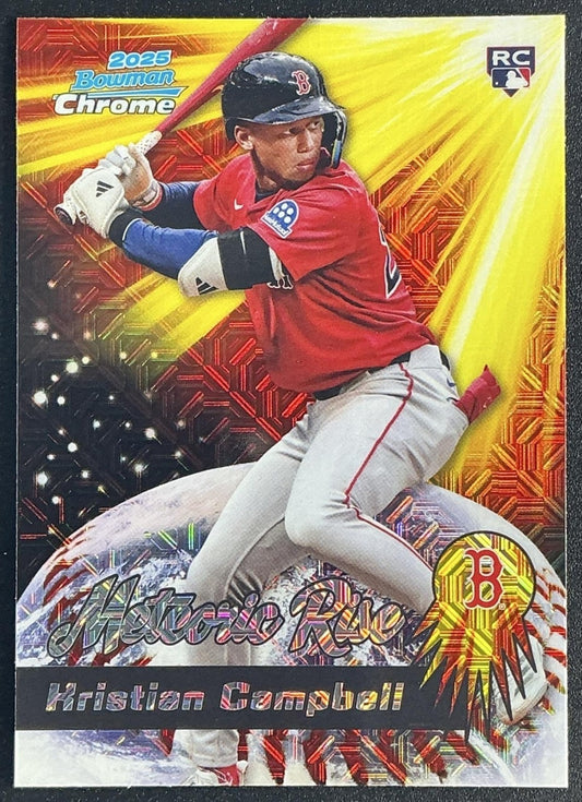 2025 Bowman Chrome Mega Box Kristian Campbell Meteoric Rise Mojo Refractor RC