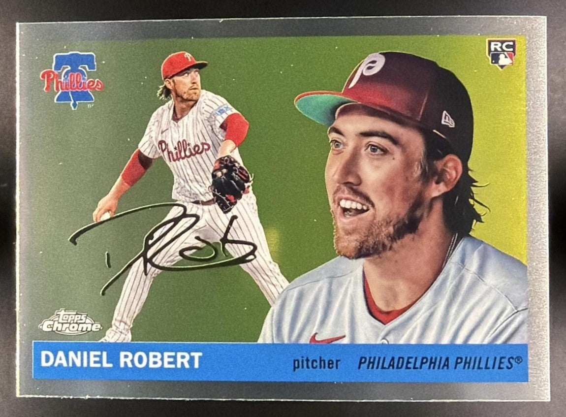 DANIEL ROBERT 2025 TOPPS CHROME PLATINUM ANNIVERSARY #250 RC PHILLIES