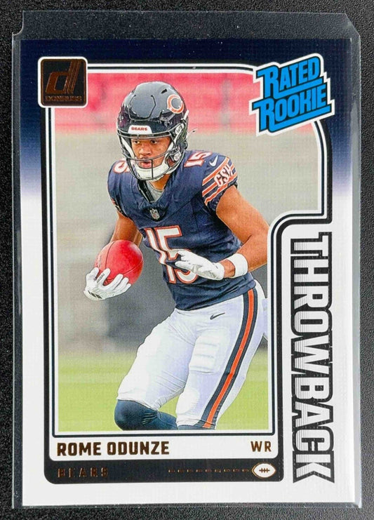 ROME ODUNZE 2024 PANINI DONRUSS #4 RATED ROOKIE THROWBACK BEARS