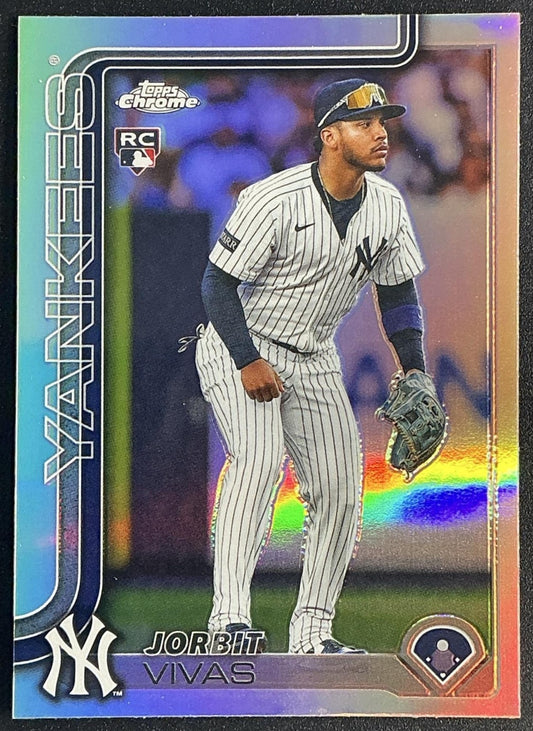 JORBIT VIVAS 2025 TOPPS CHROME UPDATE #USC113 REFRACTOR RC YANKEES
