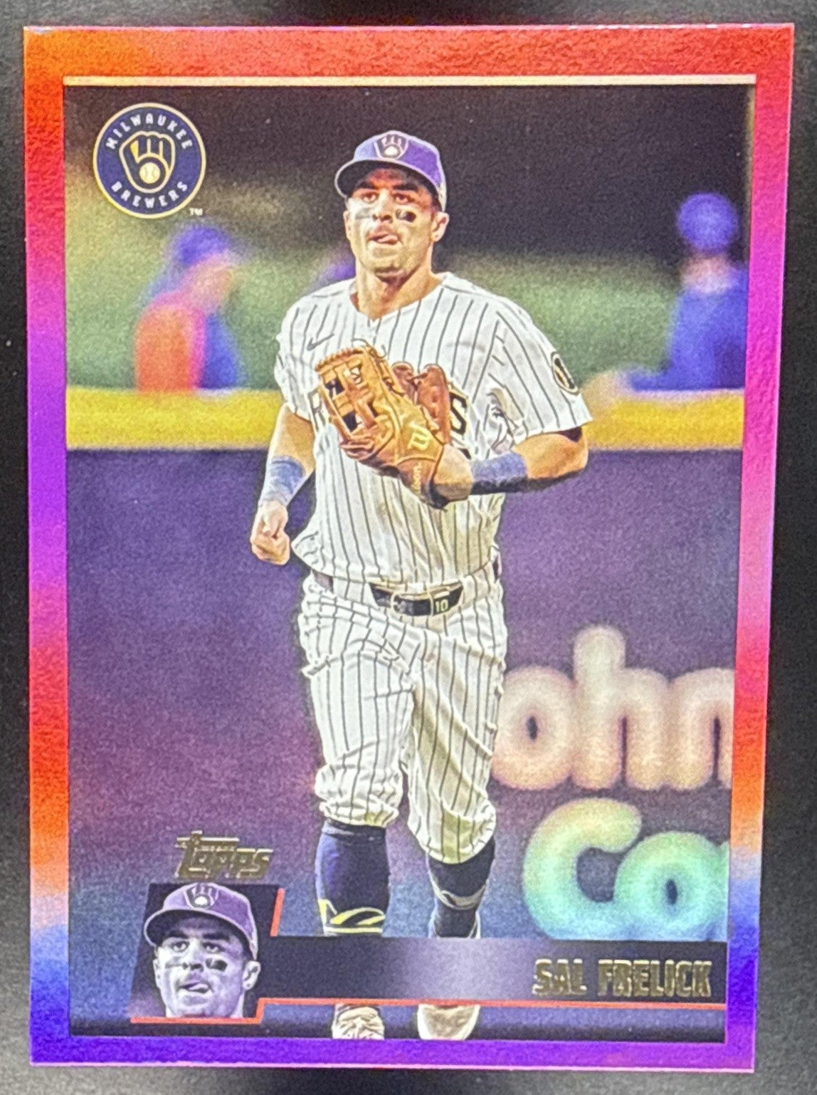 SAL FRELICK 2025 TOPPS ARCHIVES #158 1996 DESIGN PINK FOILBOARD BREWERS