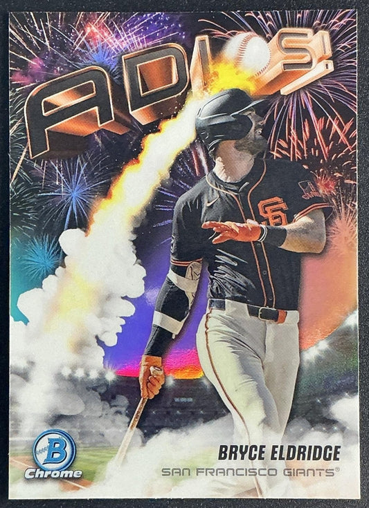 BRYCE ELDRIDGE 2025 BOWMAN CHROME #AD-10 ADIOS! GIANTS
