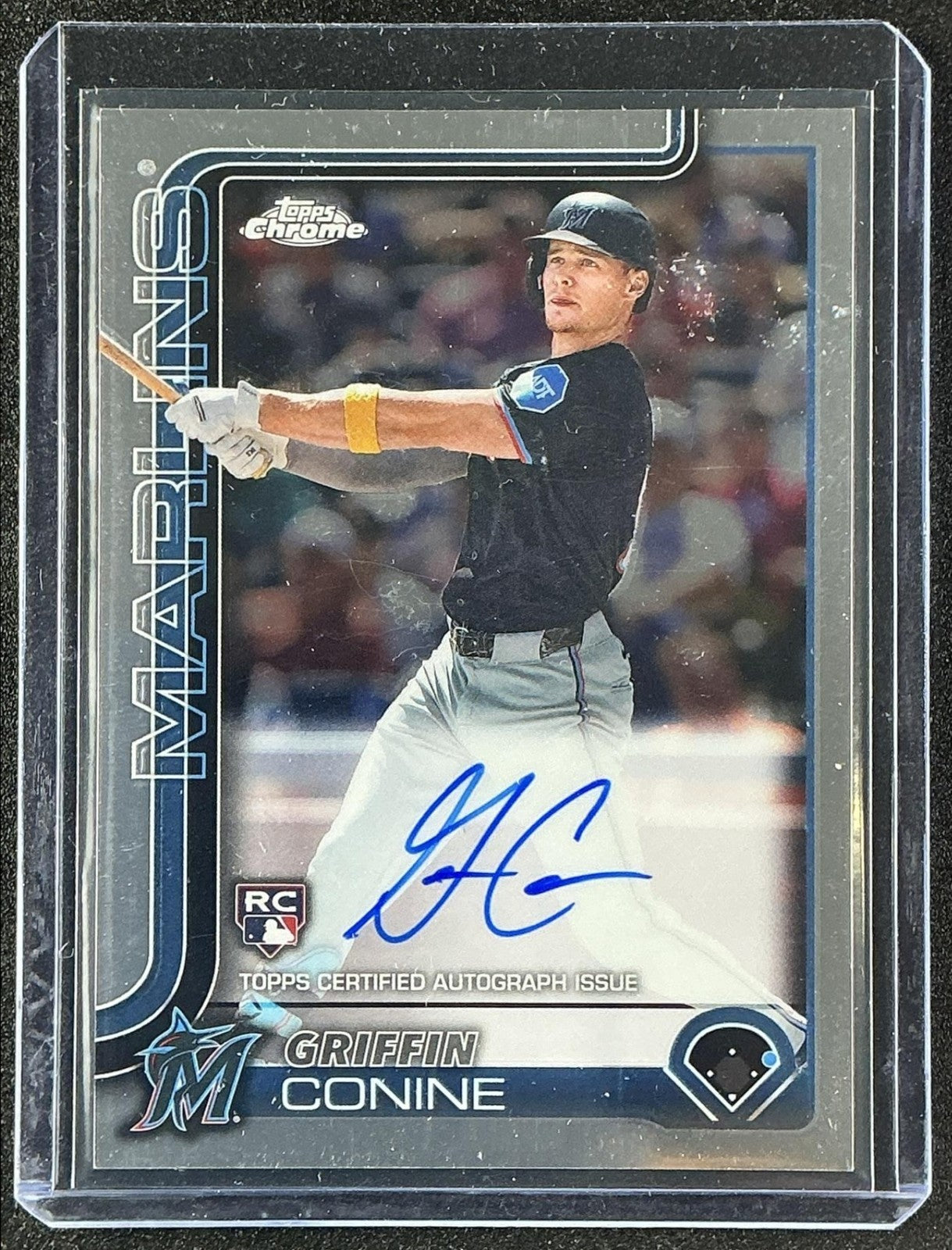 GRIFFIN CONINE 2025 TOPPS CHROME UPDATE #RA-GC AUTO RC MARLINS