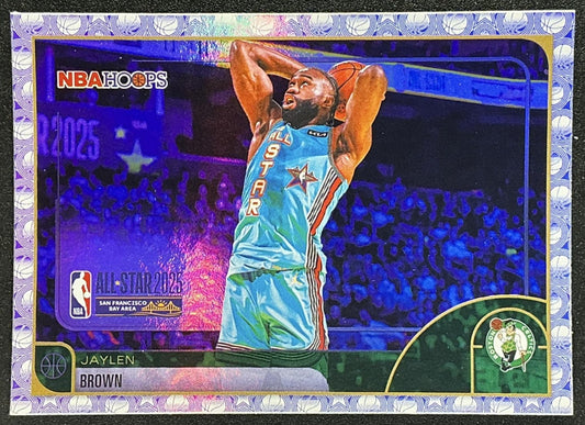 JAYLEN BROWN 2025-26 TOPPS HOOPS #271 RAINBOW FOIL ALL-STAR CELTICS