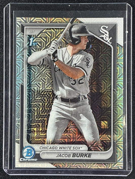 2024 Bowman Mega Box Jacob Burke #BCP-116 Chrome Prospects Mojo Refractor