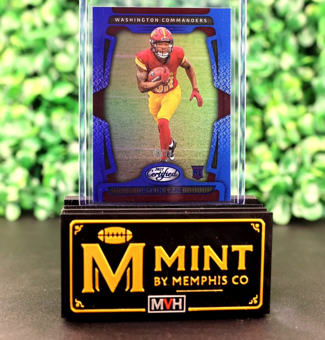 JAYLIN LANE 2025 PANINI CERTIFIED #189 MIRROR BLUE ROOKIE RC /50