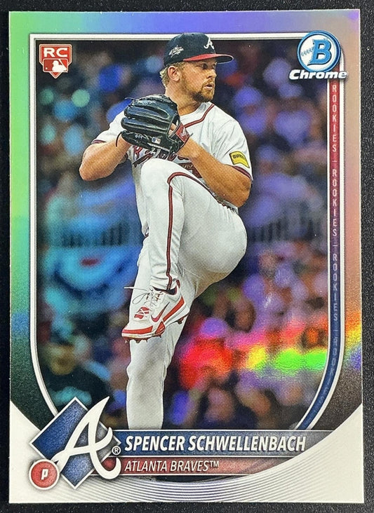 SPENCER SCHWELLENBACH 2025 BOWMAN CHROME #84 RED RC VARIATION BRAVES
