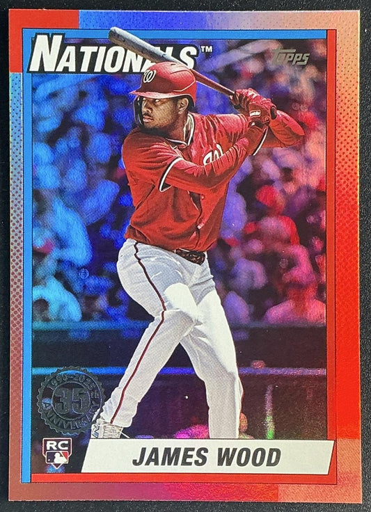 JAMES WOOD 2025 TOPPS UPDATE #U90-28 1990 RC NATIONALS