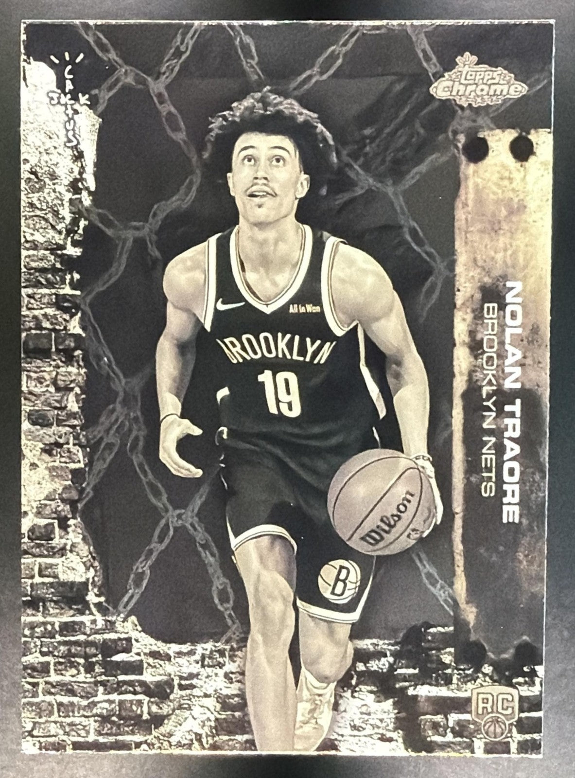 NOLAN TRAORE 2025-26 TOPPS CHROME X CACTUS JACK #79 RC NETS