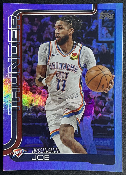ISAIAH JOE 2025-26 TOPPS #121 RAINBOW FOIL THUNDER
