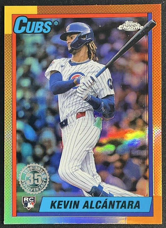 KEVIN ALCANTARA 2025 TOPPS CHROME #90CB-14 1990 BASEBALL CUBS