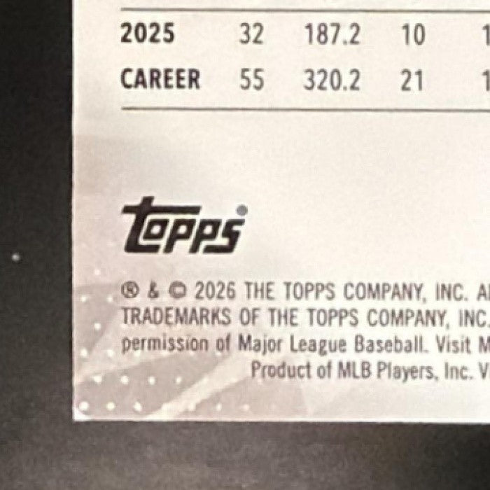 PAUL SKENES 2026 TOPPS FINEST #10 PIRATES