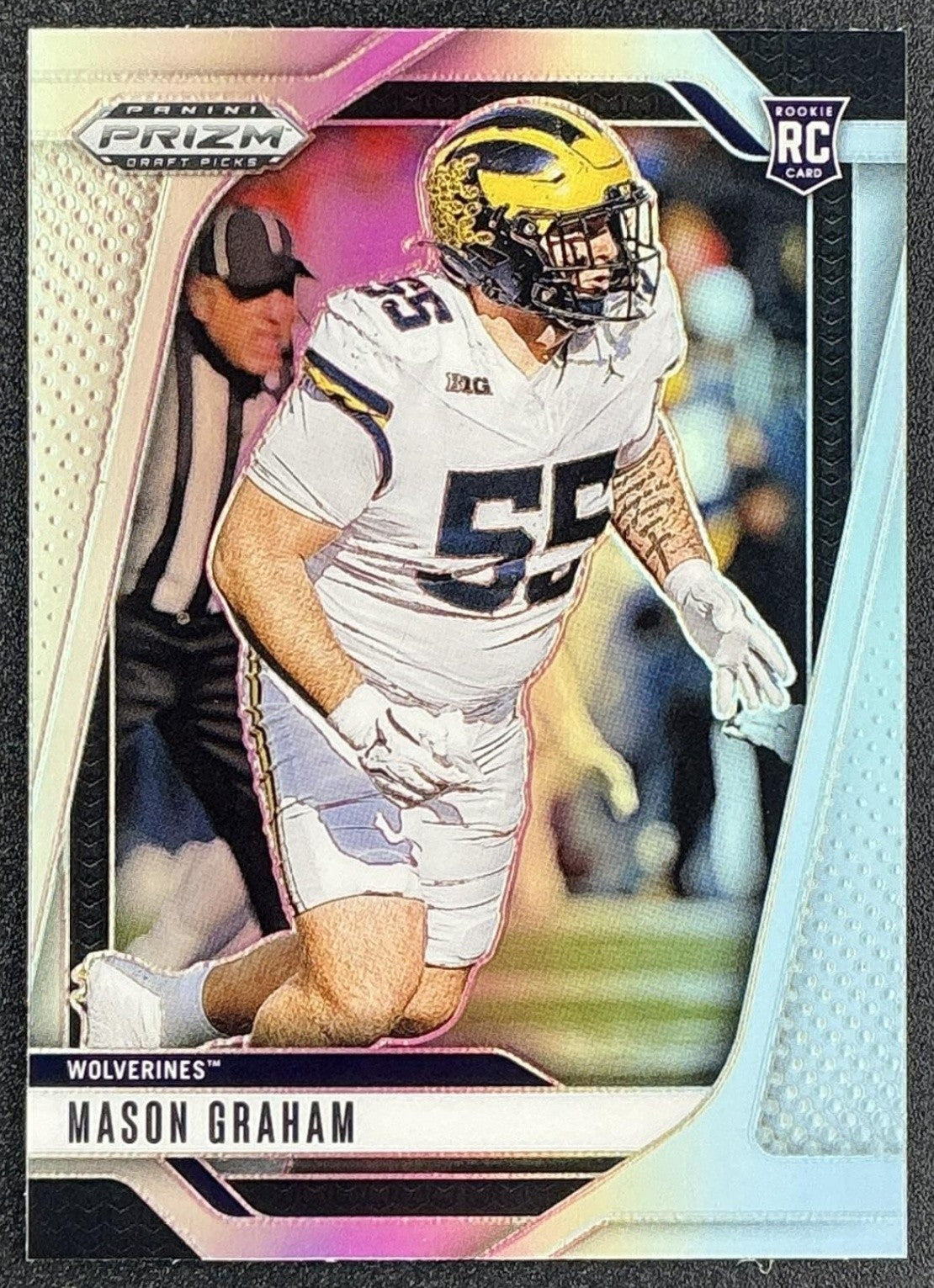 MASON GRAHAM 2025 PANINI PRIZM DRAFT PICKS #63 SILVER RC WOLVERINES