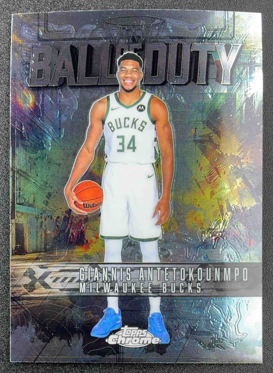 GIANNIS ANTETOKOUNMPO 2025-26 TOPPS CHROME #BD-4 BALL OF DUTY BUCKS