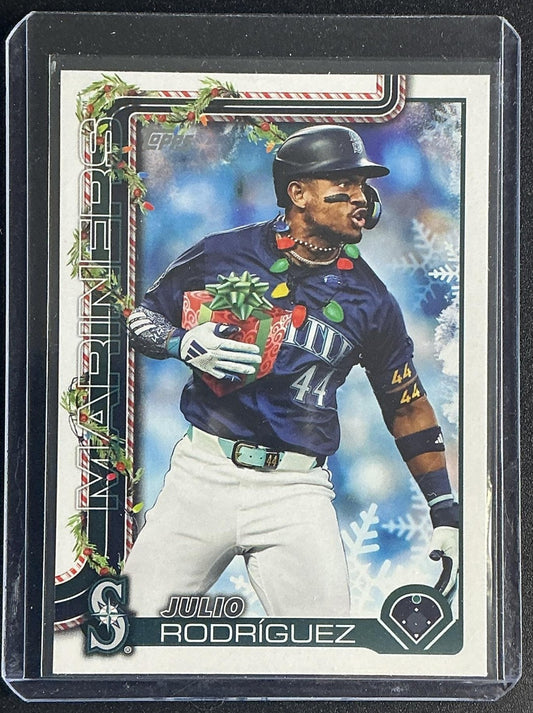 JULIO RODRIGUEZ 2025 TOPPS HOLIDAY #H186 VARIATION SHORT PRINTS MARINERS