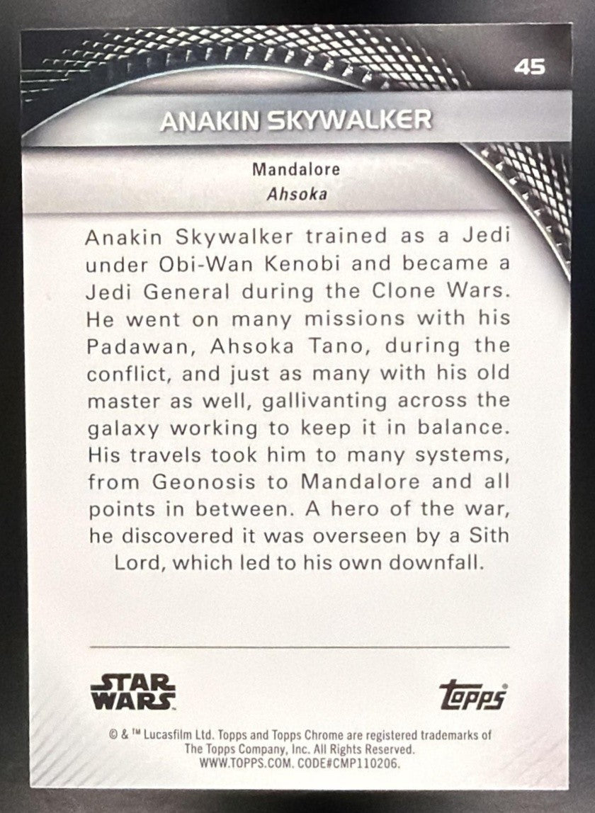ANAKIN SKYWALKER 2025 TOPPS STAR WARS HYPERSPACE #45